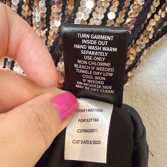 Torrid Sequin Rose Gold Black Women’s Sleeveless Party Mini Dress Sz 3X - Picture 8 of 12